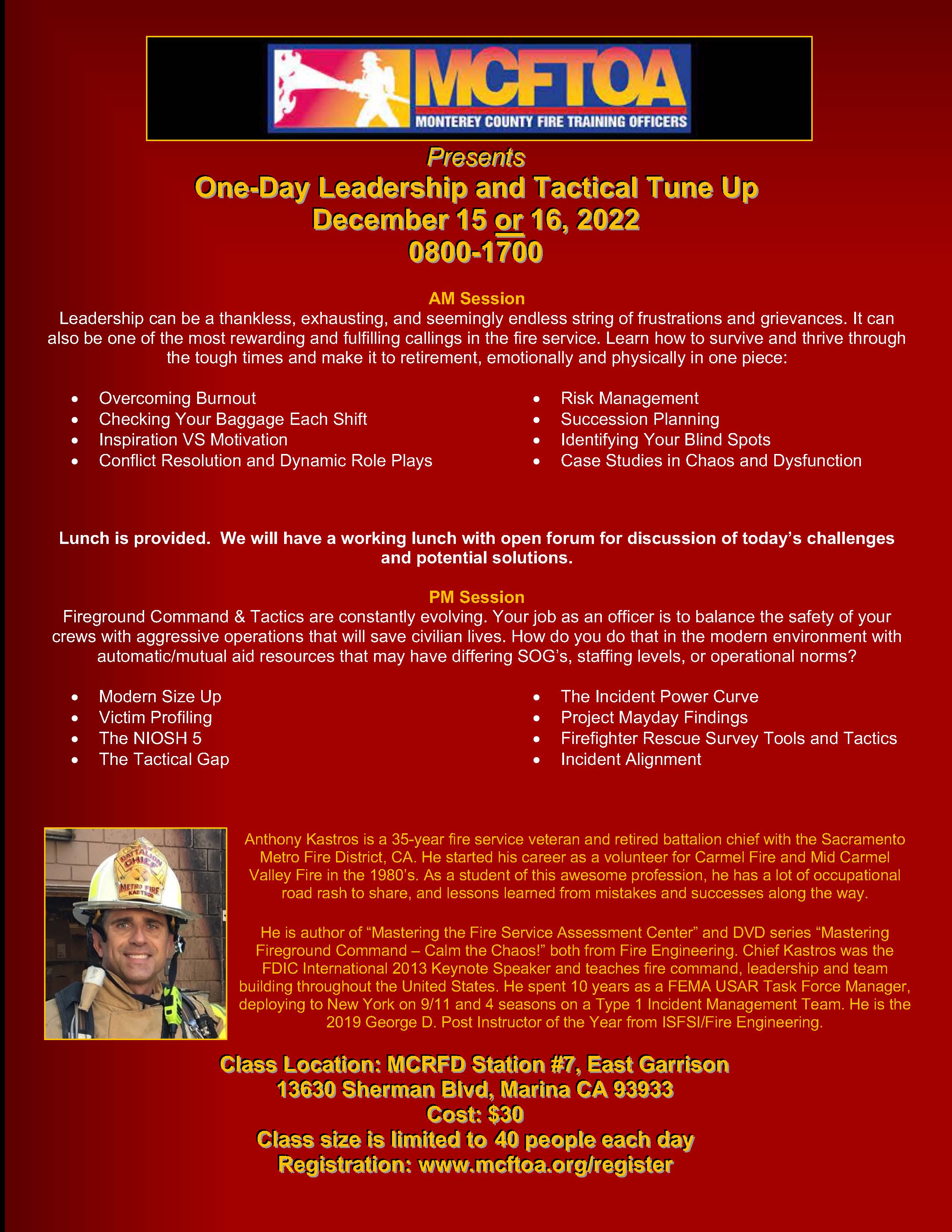 Monterey County Fire Training Officers Association